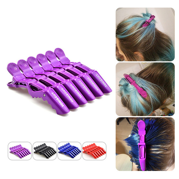 4 Colors High Quality Professional Salon Hair Sectioning Clips Claw Clamp Crocodile Hairdressing Grips( 1 Lot /10 Pcs))