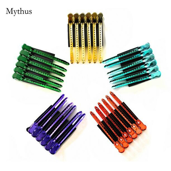 Professional Salon Cutting Coloring Perming Hair Clips,12Pcs/Box Metal Alligator Hair Pins,Hairdresser Styling Hair Accessories