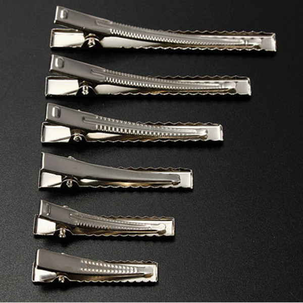 50pcs Metal Hair Alligator Clips 35mm/40mm/45mm/55mm/65mm/75mm For Hair Style Tools Accessories