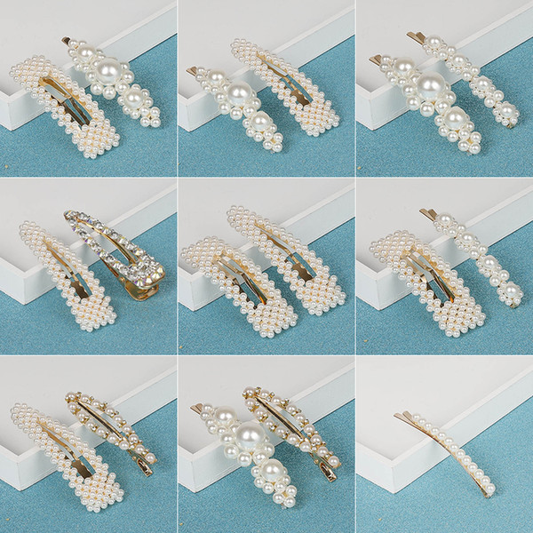 Korean Fashion Imitation ABS Pearl Beads Hairpin Girl Hair Styling Accessories Handmade Flower Pearl Hair Clip for Girl