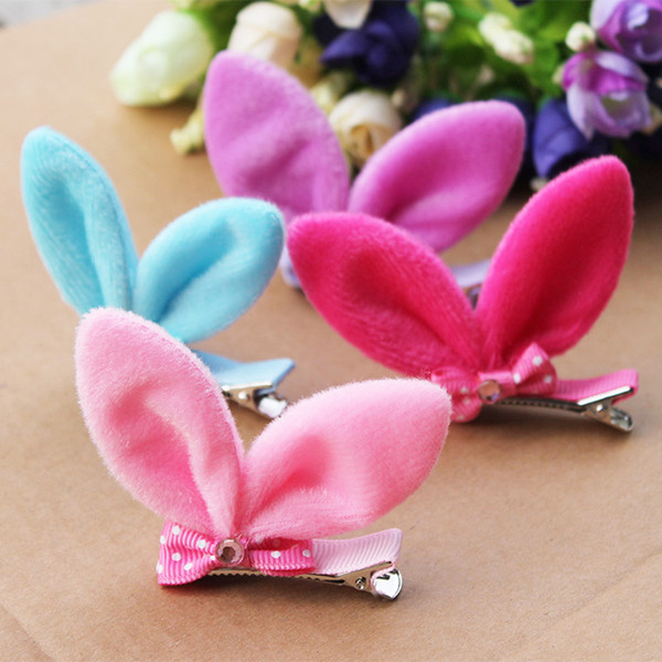 Super cute adorable rabbit ears children hairclip Child Girls Hair headdress jewelry accessories wholesale