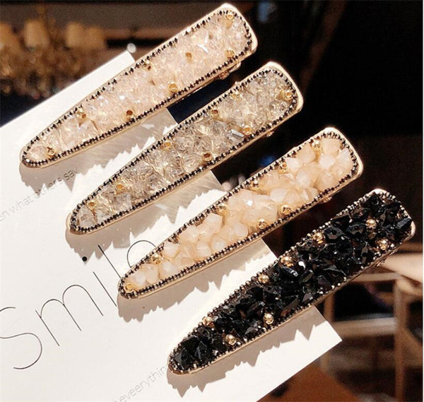 New Beuty Women Pearl Shining Hair Clip Gold Hairpin Headwear for Women Slide Grips Barrette hair pin Hair Accessories for girls