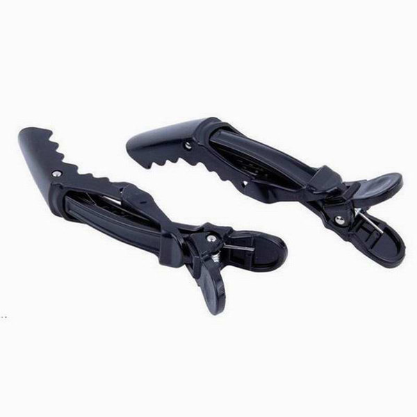 Professional Hair Styling Tools Salon Designer Alligator Hair Clip Black Color ABS Rubberized Finished polybag pack 200PCS per Lot DHL Free