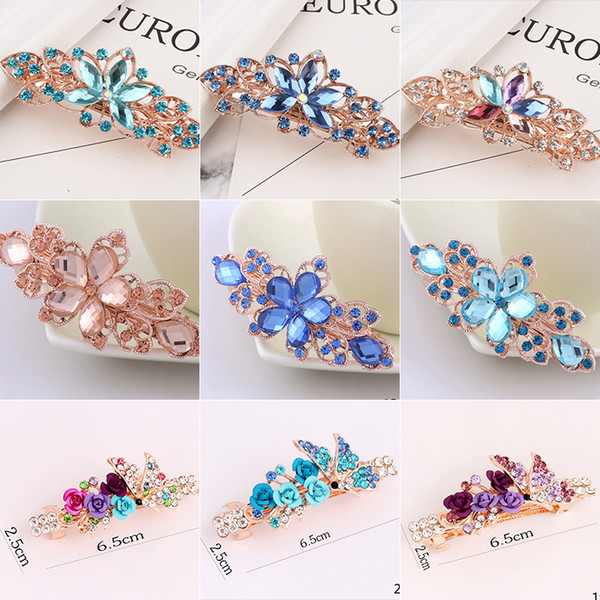 2019 Fashion 1PC Women Flower Hair Clip Metal Geometry Hairpin Barrette Hair Ornament Party Decoration Accessories