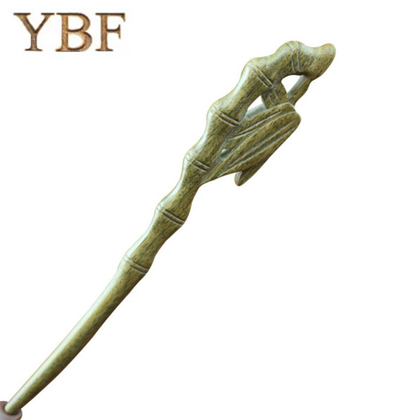 YBF Brand Hairwear Green Sandalwood Hair Sticks Wood Carved Bamboo Pin Fine Hairpins Wedding Party Tiara Bridal Girls 2017 HOT