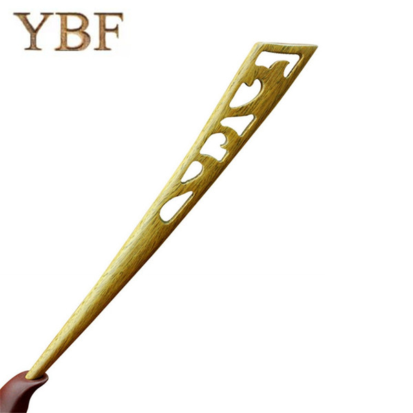 YBF Wooden Green Sandalwood Crown Tiaras Hair Pins Sticks Styling Tools hairpins hair clips women hairclip pinches para el pelo