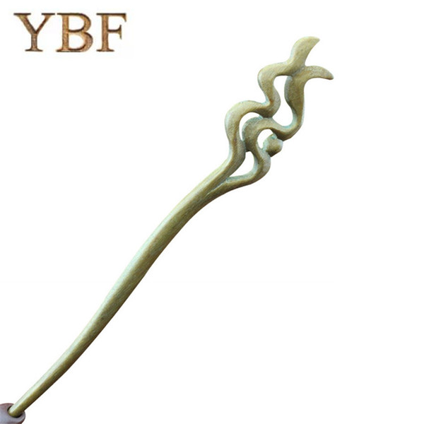 YBF Hairwear Kelp Hair Claw Green Sandalwood Hair Sticks hairpins Wood Pins Modelador De Cabelo Horquillas wedding women jewelry