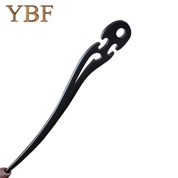 YBF Ebony Hair Sticks Classic Anchor Wood Hair Pin tiaras and crowns bridal hair plaiting accessories bijoux de tete tiara noiva