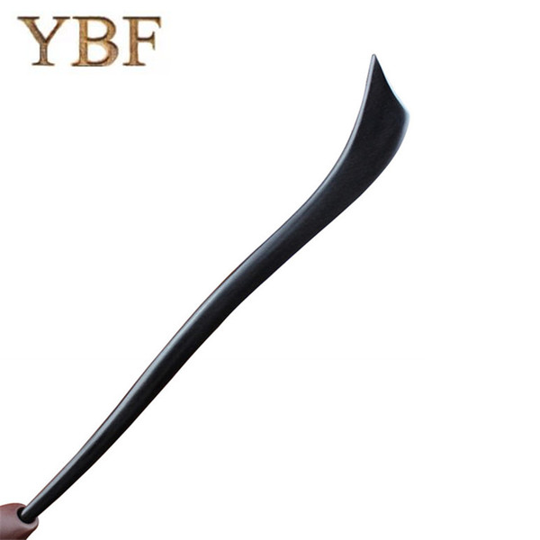 YBF Hairwear Hair Sticks Elegant Wooden Ebony Hair Pins lucky girl styling tools Haircare Simple Long hairpins Men Magic Style