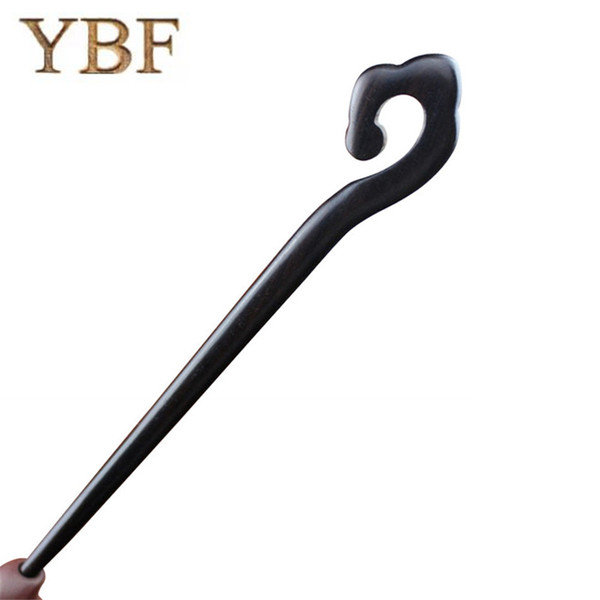 YBF African blackwood Hair Sticks All For Hairdressers Wooden Cloud Hair Pins 2017 Wedding Gift Western Style Creative Products