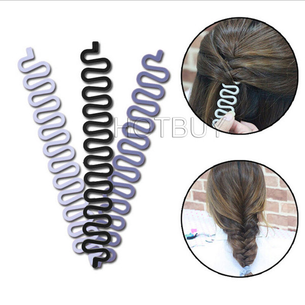 French Braid Plaiting Twist Braider Roller Hook Bun Maker Hair Styling Tool #4186