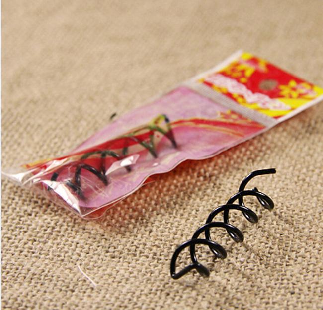 Spiral Spin Screw Pin Hair Clip Hairpin Twist Barrette Black hair accessories Plate Made Tools B Magic Hair SCROO Bridal Styling Accessories