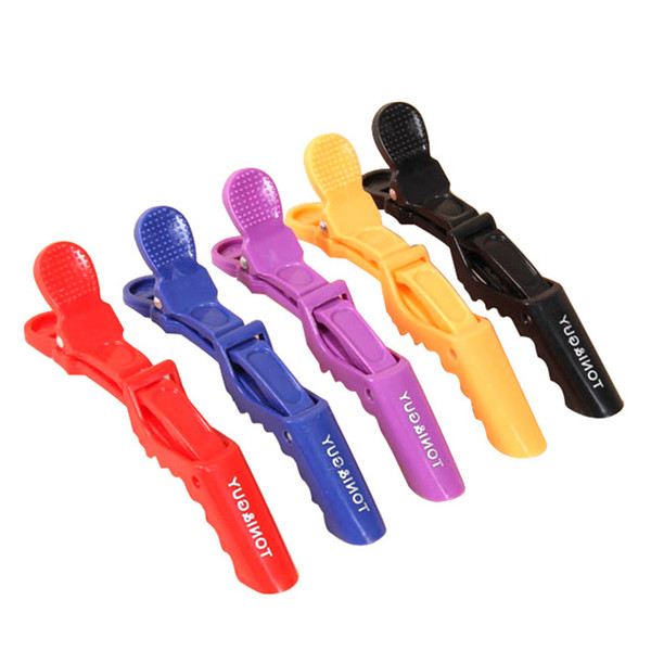 6Pcs Hair Clips Mouth Professional Hairdressing Beak Sectioning Clips Crocodile Hairpins Salon Hair Care Styling Tools