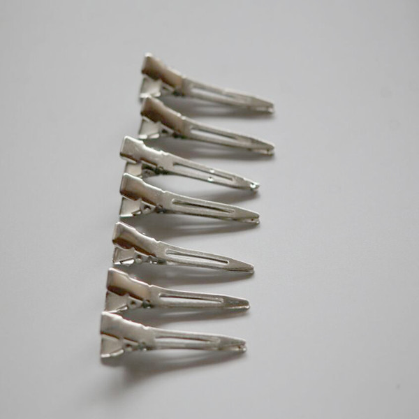 100pc/lot Wholesale super quality metal hair clips for hair dressing salon DIYCrocodile Duckbill hair clips