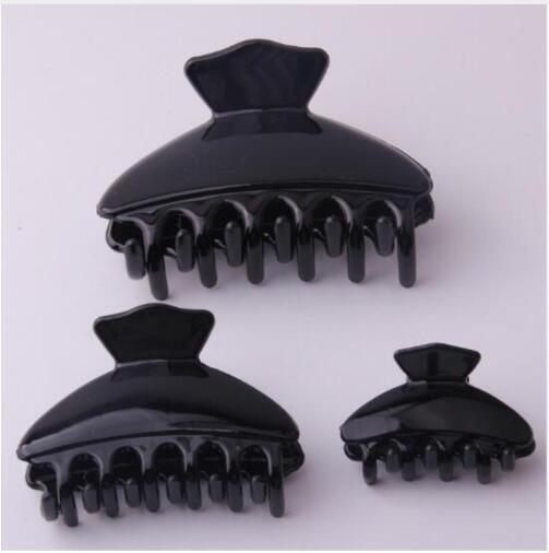 2 Pcs/lot Butterfly Holding Hair Claw Bright Black Section Styling Tools Hair Clip Clamps Care Hairpins Salon Fix Hair Sell