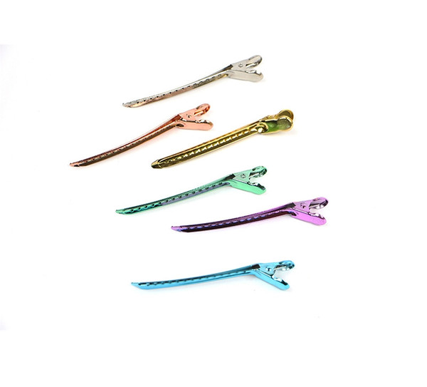 Professional Salon Stainless Steel Hair Clips Anti Skid Partition Clip Hair Styling Tools High Quality Free Shipping