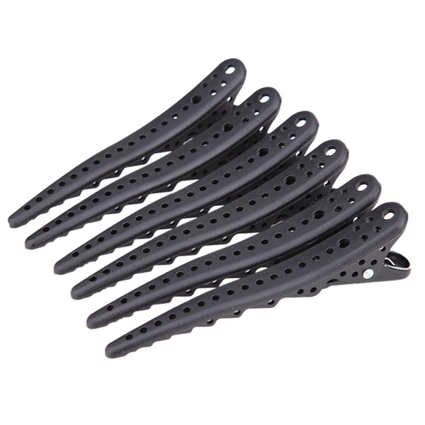 Hair Clips Mouth Professional Hairdressing Salon Hairpins Hair Accessories Headwear Barrette Hair Care Styling Tools Black 6Pcs