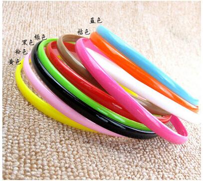 Free shipping 100pcs/lot Plastic headband Fashion Plain Girl Plastic Hair Band Headband with teeth