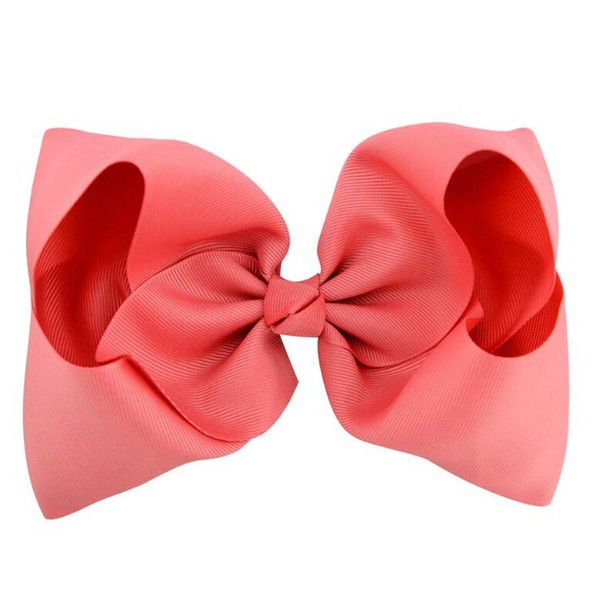 DHL free Baby 8 Inch Large Grosgrain Ribbon Bow Hairpin Clips Girls Large Bowknot Barrette Kids Hair Boutique Bows Children Hair Accessories