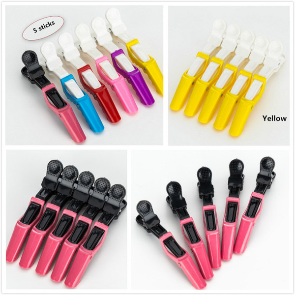 New 6 color Hair Styling Hair Clip styling tools Hairdressing Salon Crocodile Snap Clips Hair Clip