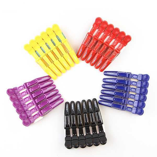 Plastic Hair Clips Large Styling Hairdressing DIY Hair Salon Care Tool Clamp 6PCS Styling Tool Clip