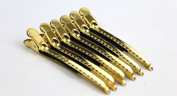 Professional Salon Stainless Steel Hair Clips Anti Skid Partition Clip Hair Styling Tools High Quality Free Shipping.