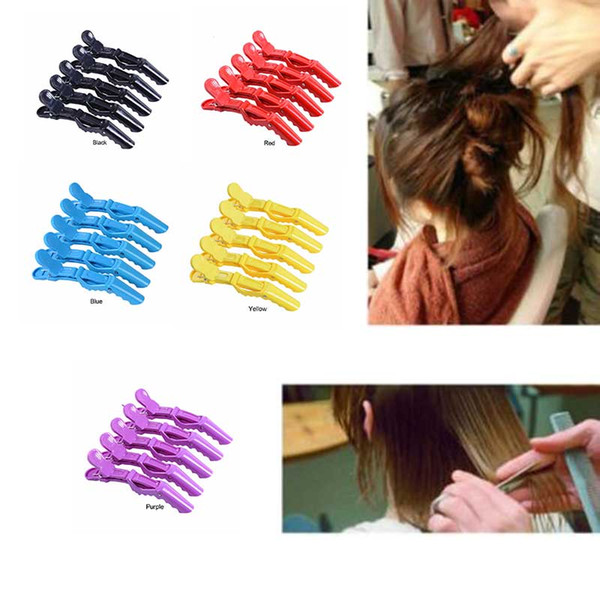 Plastic Salon Crocodile Hair Clip 5pcs/Set For Hairdressing Coloring Salon Accessory DIY Hair Care Styling Tools