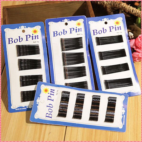 60pcs or 36pcs/Set Girl Headwear Black Clips Bobby Pins Invisible Wavy Grips Salon Barrettes Hairpins Hair Accessories For Women Hairclip