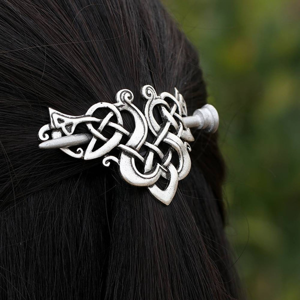 Large Celtics Knots Crown Hairpins Hair Clips Stick Slide Accessories 2018 Year New Arrival High Quality