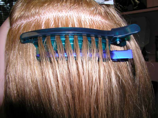 Wholesale Easy/ Speed Separator Clips Blue Color 1 piece Saloon Hair Extension Tools Free Shipping