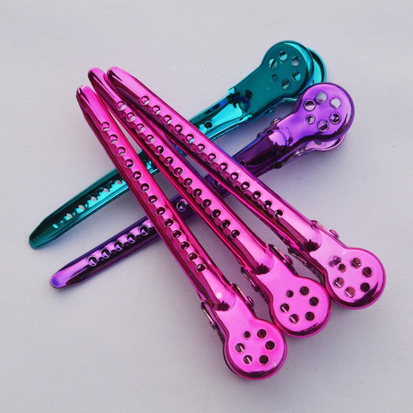 Hot 10 Pcs/set Salon Barber Metal Hairdressing Clip Professional Sectioning Duck Hair Clips Grip Clamp Styling Tools Hairdress