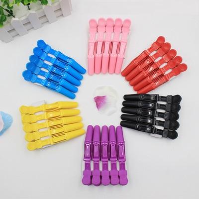 Professional Hair Tool Crocodile Duck-billed Hair Clips for Hairdressing Hair Color Supplies Plastic Clips 6 colors Customized Logo Accepted