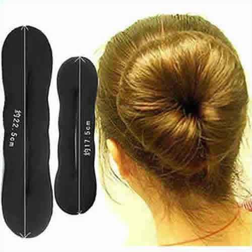 New U Pick Foam Black Magic Korean Sponge human Hair Hairdisk disk Quick Messy Styling Bun headwear Maker Twist Curler device bands Tool L/S