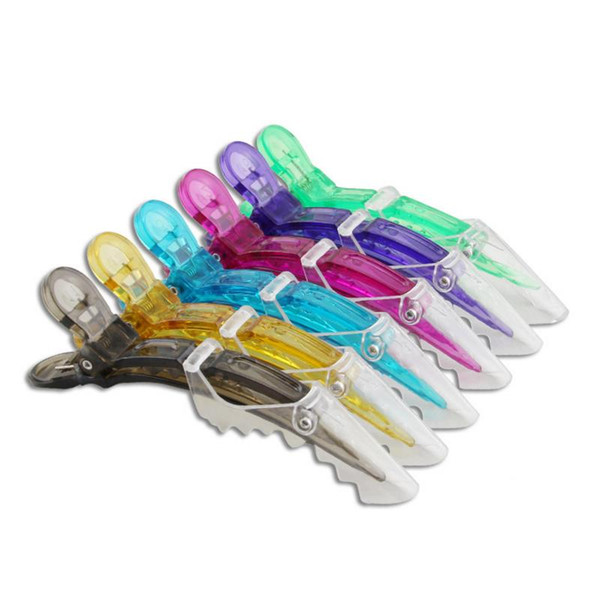 Transparent Hair Clip Pro Salon Section Crocodile duckbill Clip Perm hair dye Clip DIY Hairdressing Hair Styling Accessories Tools Random