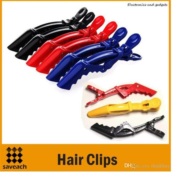 Hot Sale Colorful Hair Styling Hair Clip Styling Tools Plastic Crocodile Hairdressing Sectioning Clamp Hair Styling Care 032702