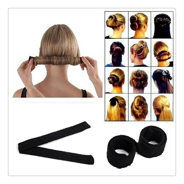 Magic Hair Clips Bun Hair Bun Black Women Hairagami Hair Bun Updo Fold Wrap Snap Magic Styling Tool Cover Maker Tools Free Shipping