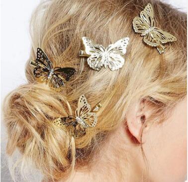 1pcs New Design Shiny Hair Clips Women Hairpins Hair Accessories Hair Styling Tools Fashion Butterfly Hairpins Wedding