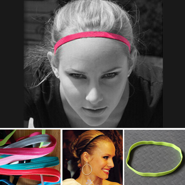 wholesale 10 pcs The non-slip men and women elastic rope sports headband / headband / soccer headban