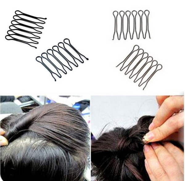 Mini fork U type clip Fine hair fixed plug before styling bangs can stretch and fix the hairpin