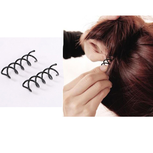 Spiral Spin Screw Pin Hair Clip Hairpin Twist Barrette Black Hair Accessories Plate Made Tools free shipping