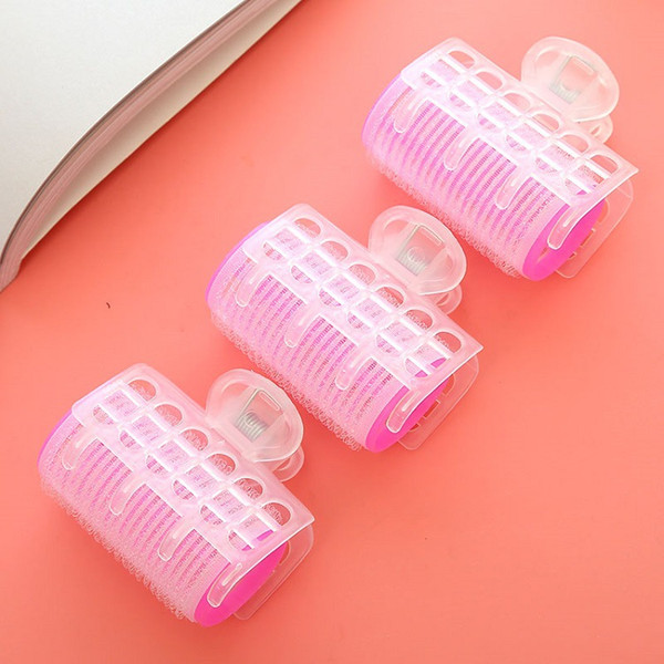 Hair Curler Roller Plastic Hair Clips Large Grip Styling Curlers Hairdressing DIY Tools 3PCS Home Use Hair Rollers