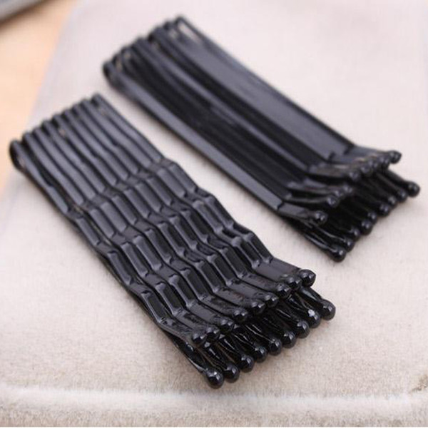 60Pcs Black Invisible Hair Clips Wave Straight Pins Grips Barrette Popularity Simple Hairpin For Alloy Hair Accessories