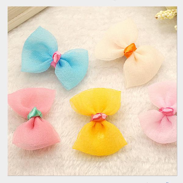 T-18 New Candy Barrettes Baby Girls Bowknots Solid Ribbon Hair Clip Bows Girls Hairpins Hair Accessories free shipping!