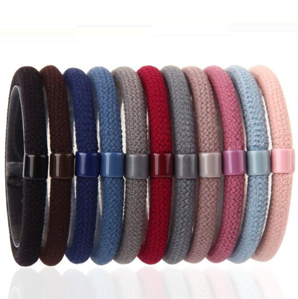 Solid color hair accessories boutique head rope rubber band basic high elastic hair ring new headwear