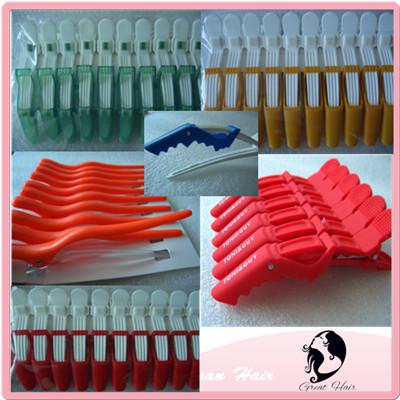 Hair Extension Hair Tools 5 Colors alligator clips Crocodile duckbill Mouth Clip Great hair Hairdressing DIY Tool 8PCS/LOT