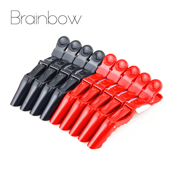 Brainbow 6Pcs/Pack Plastic Hair Clips Crocodile Hairpins For Hairdressing Coloring Salon Accessory DIY Hair Care Styling Tools