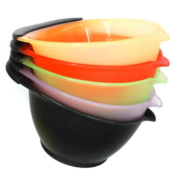 1Pc Large Capacity Hairdressing Hair Color Mixing Bowl Professional Salon Hair Dyeing Coloring Pot Hair Treatment Oil Bowl Random Color
