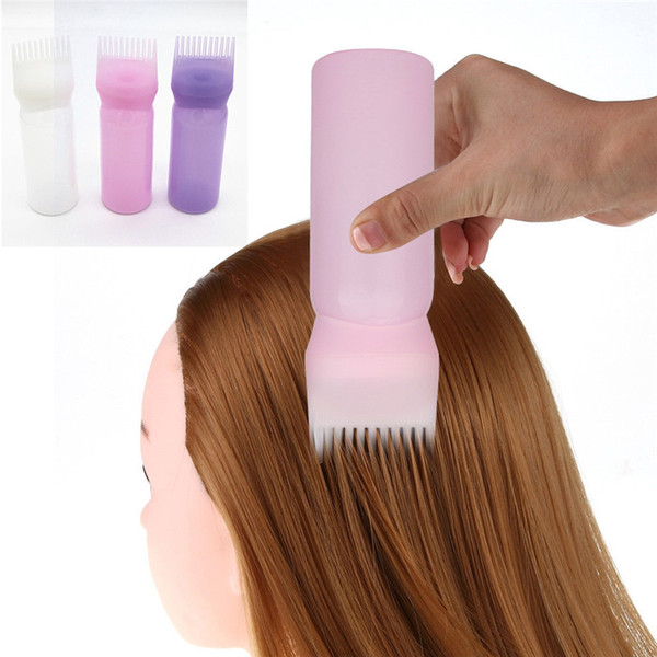 Hot Hair Dye Bottle Applicator Brush Dispensing Salon Hair Coloring Dyeing Gift for Girls 3 Colors