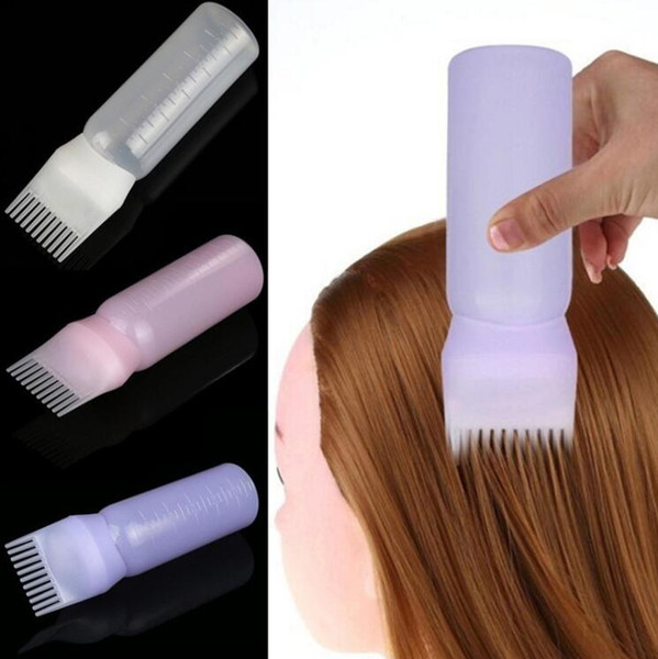 Women's Fashion Hair Dye Bottle Applicator Brush Dispensing Salon Hair Coloring Dyeing Tools 120ml