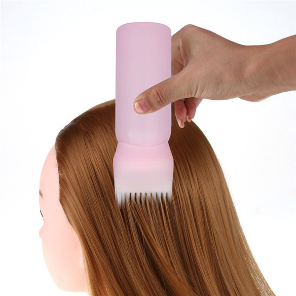 Free Shipping Hot Hair Dye Bottle Applicator Brush Dispensing Salon Hair Coloring Dyeing Gift for Girls 3 Colors